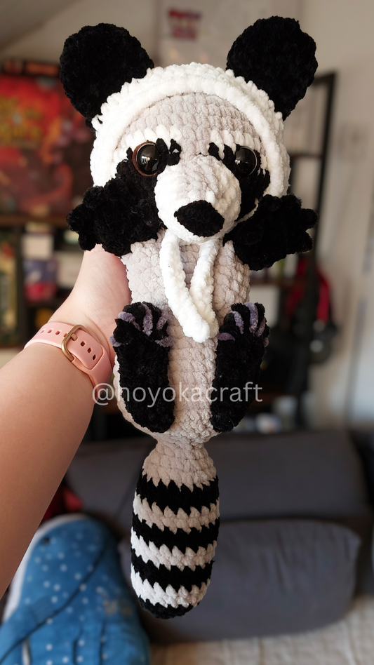 Raccoon With Hats crochet pattern