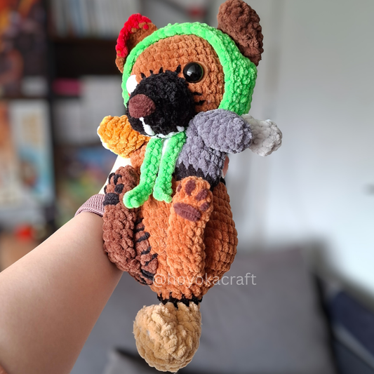 Frankenstein Dog Crochet Plush