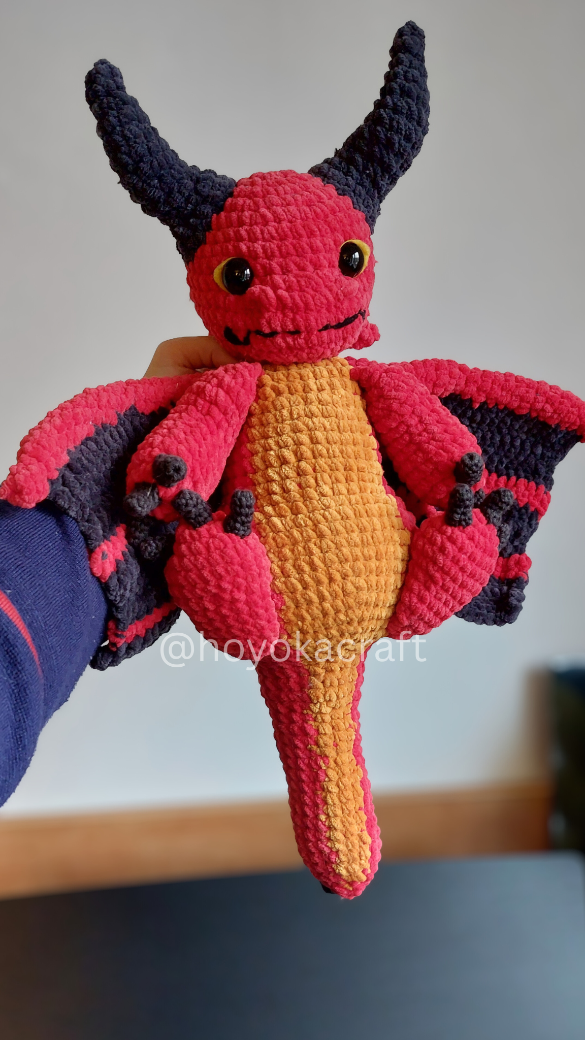 Dragon With Hats crochet pattern