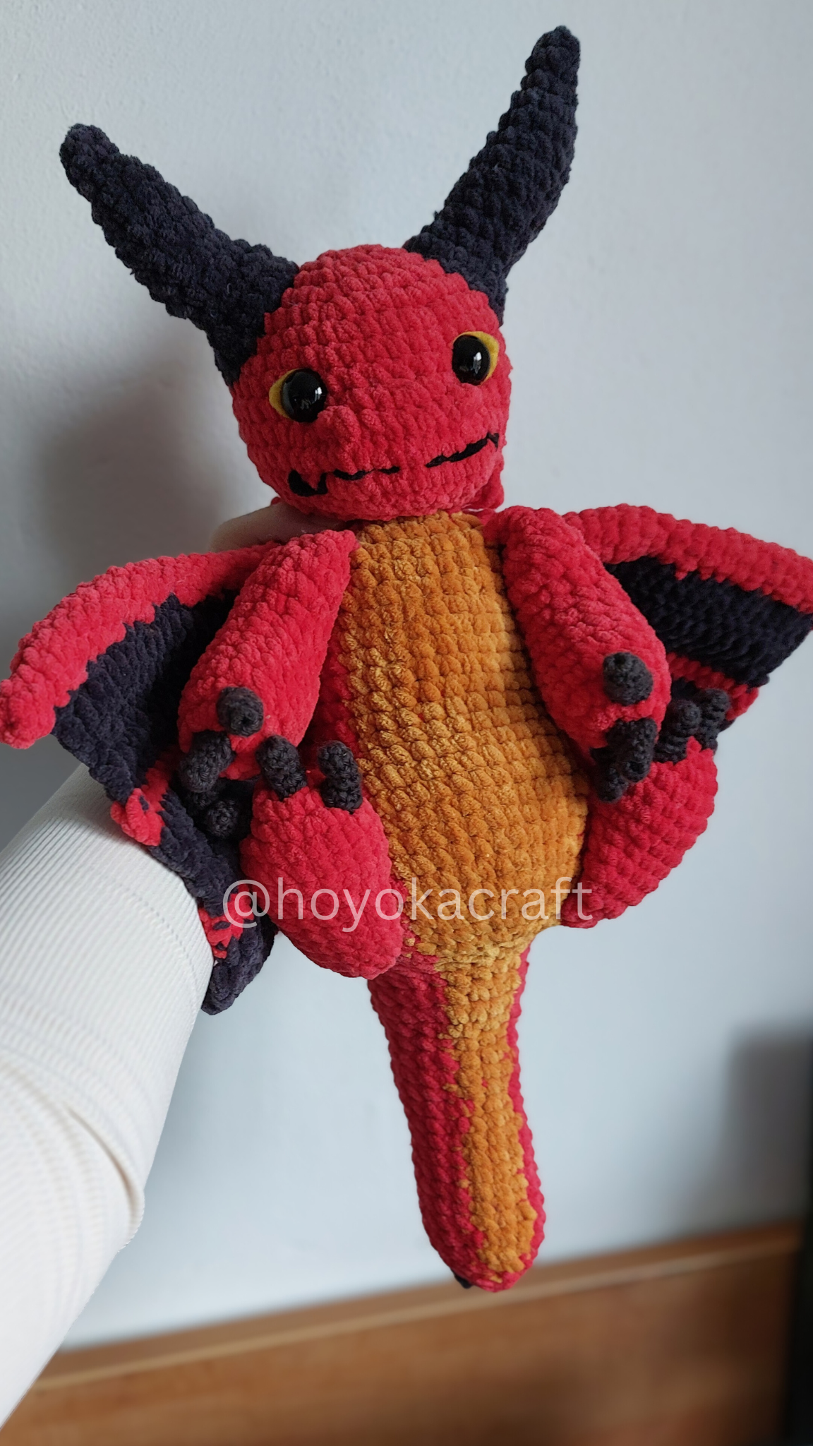 Dragon With Hats crochet pattern