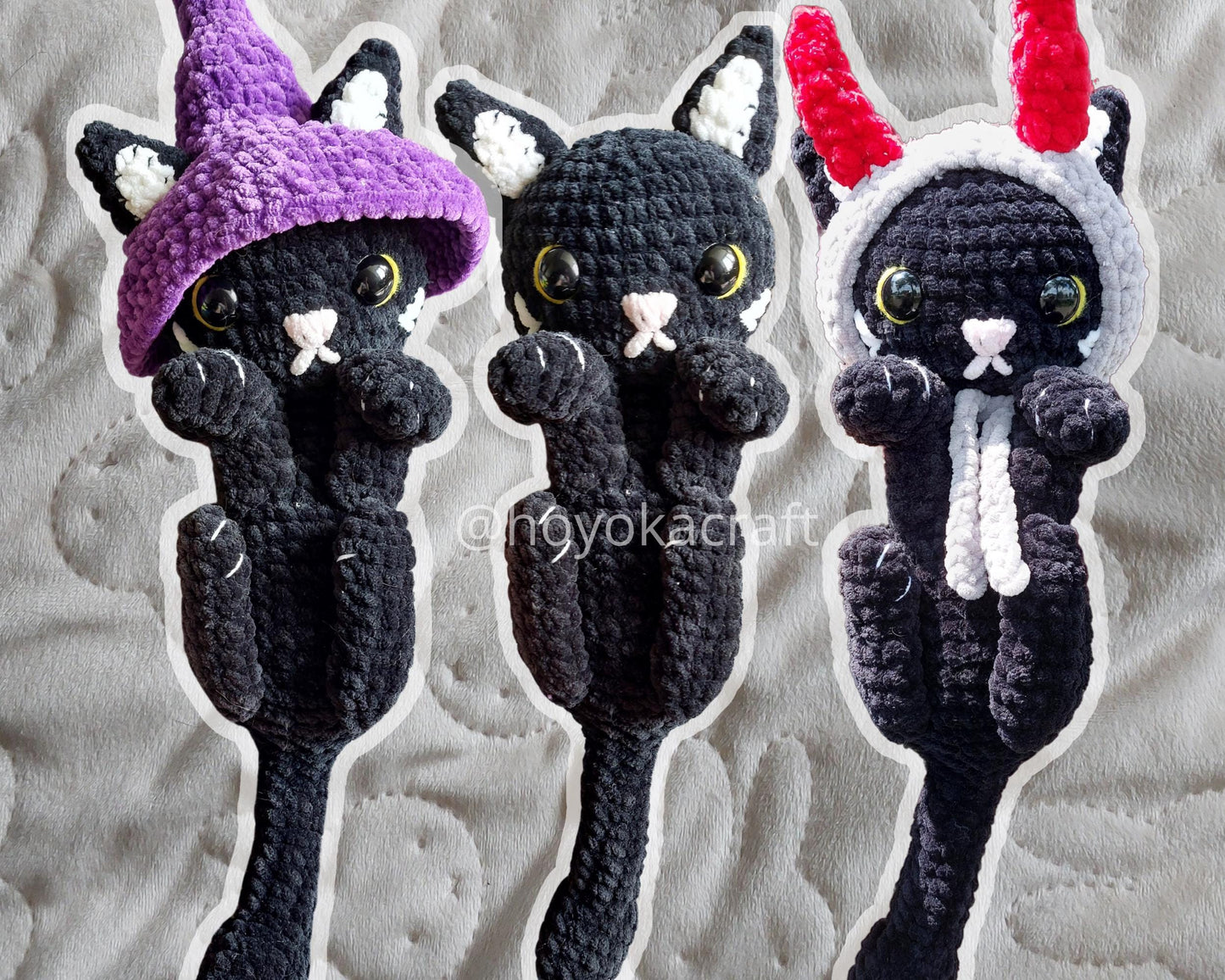 Black Cat With Hats crochet pattern