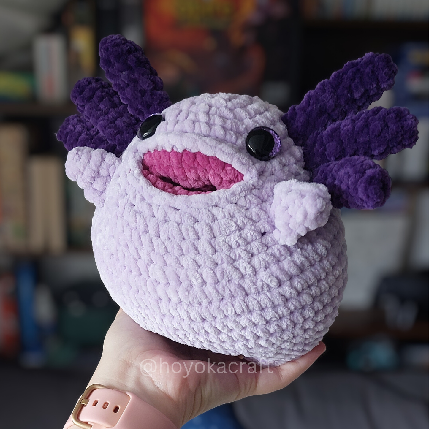 Chubby Axolotl crochet plushie