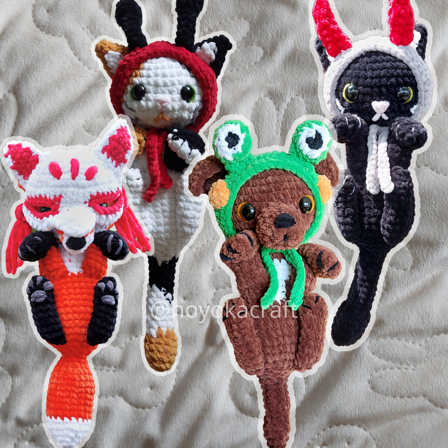 Crochet Pattern Bundle - Animals With Hats