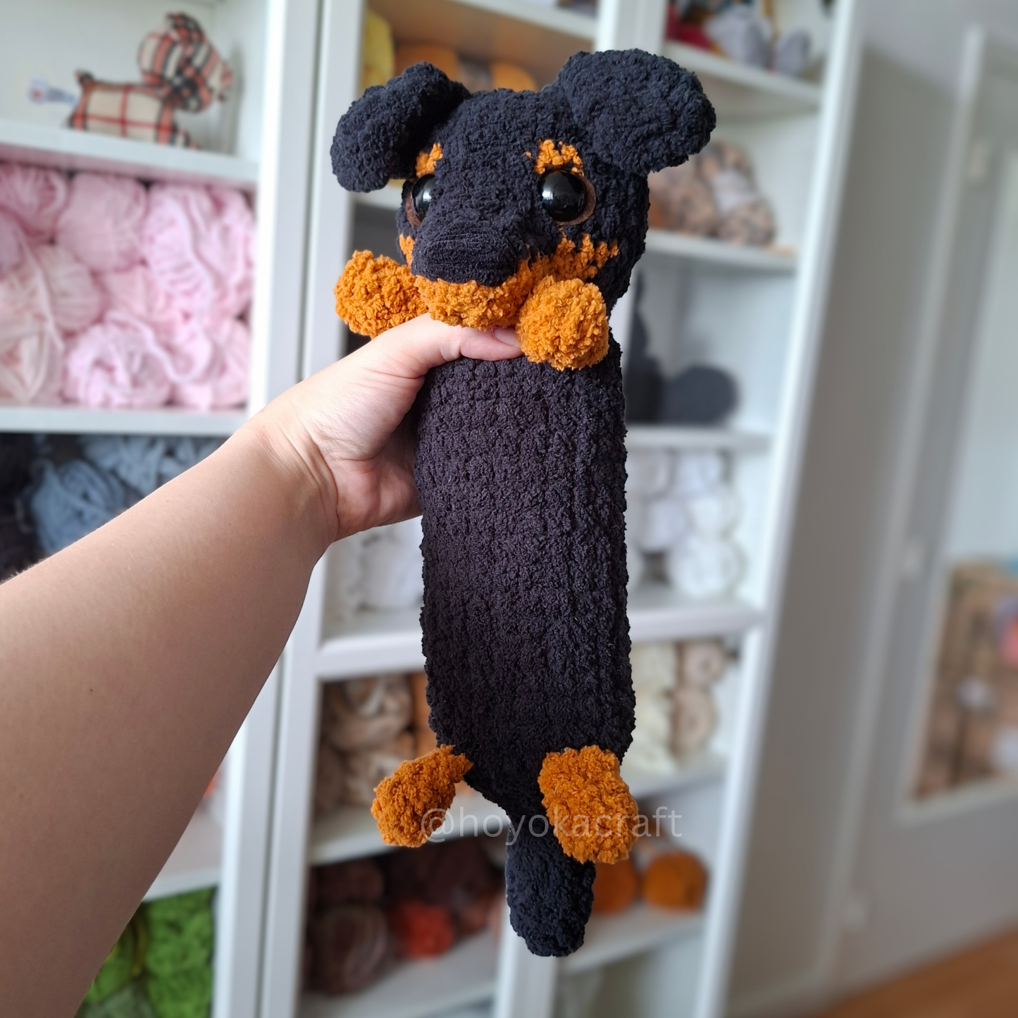 Hot Dog Dachshund Crochet Plush