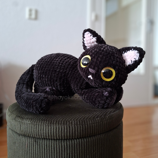 Black Kitty Crochet Plush
