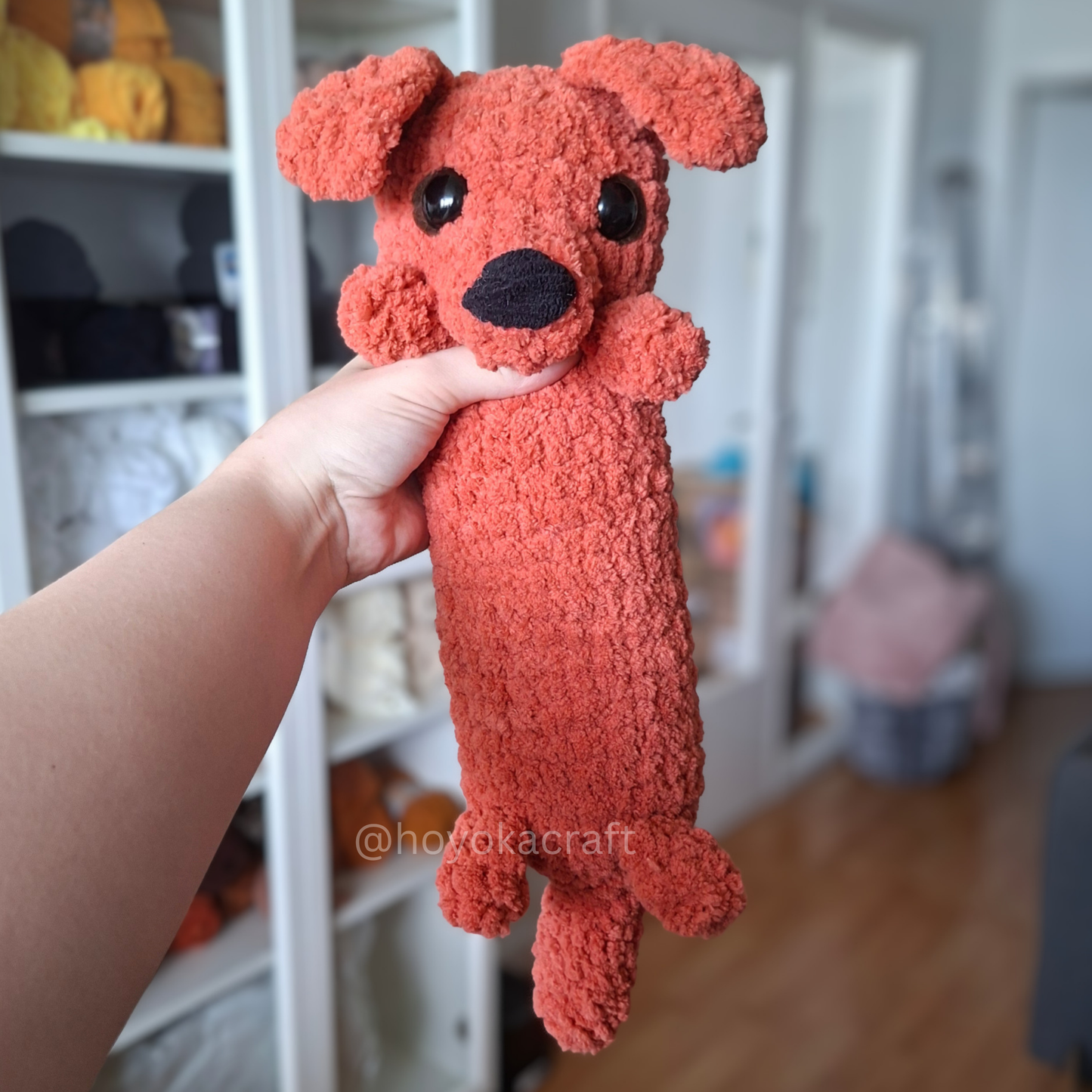 Hot Dog Dachshund Crochet Plush