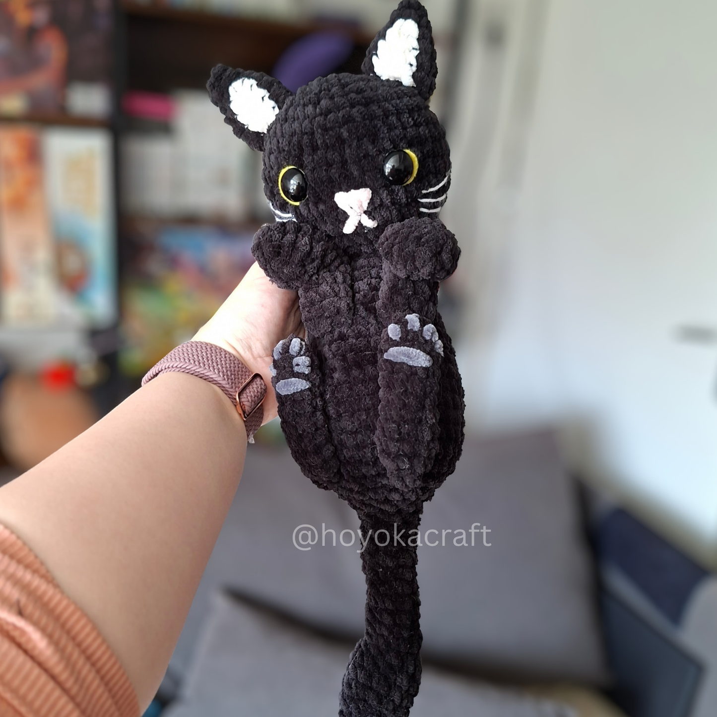 Witchy Cat Crochet Plush