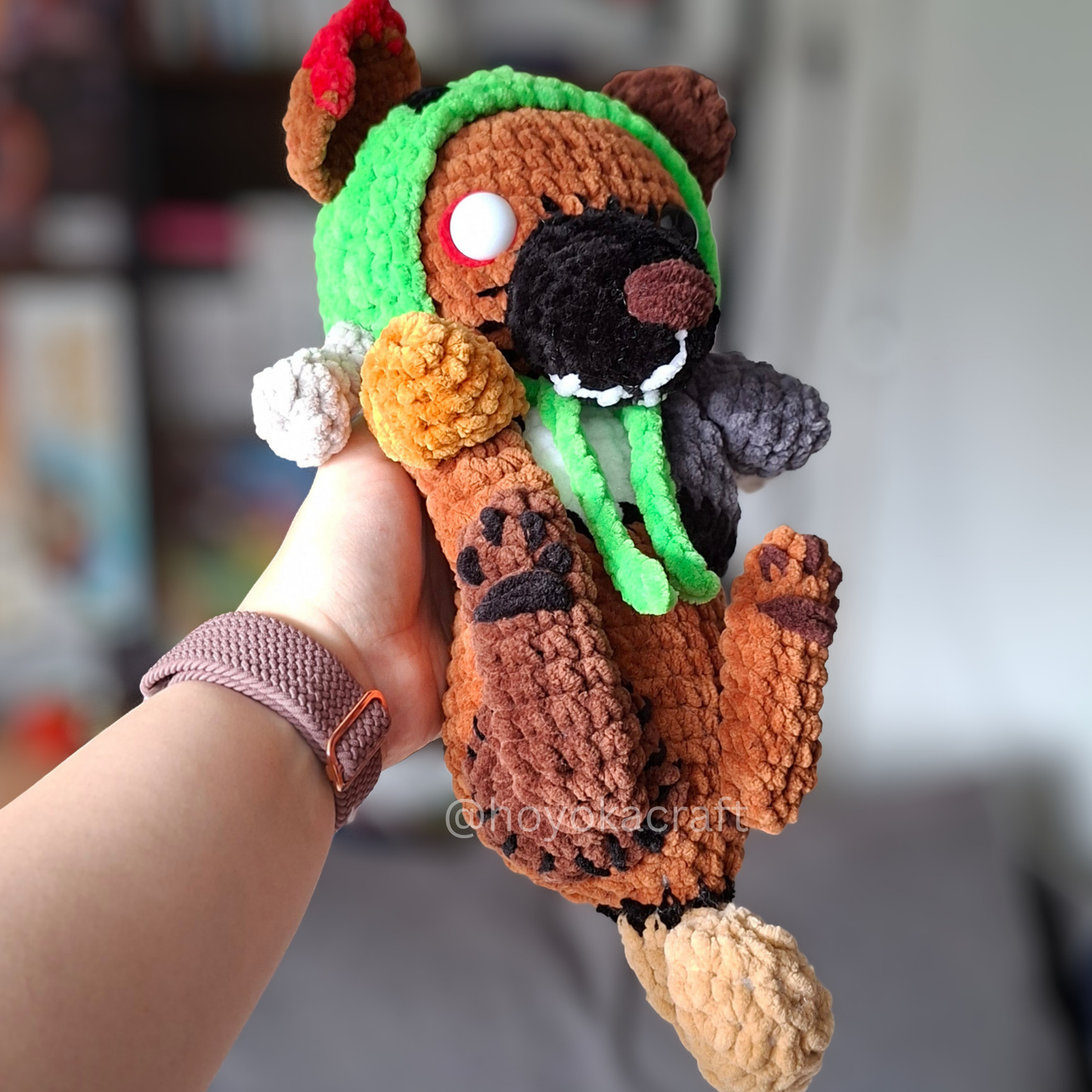 Frankenstein Dog Crochet Plush