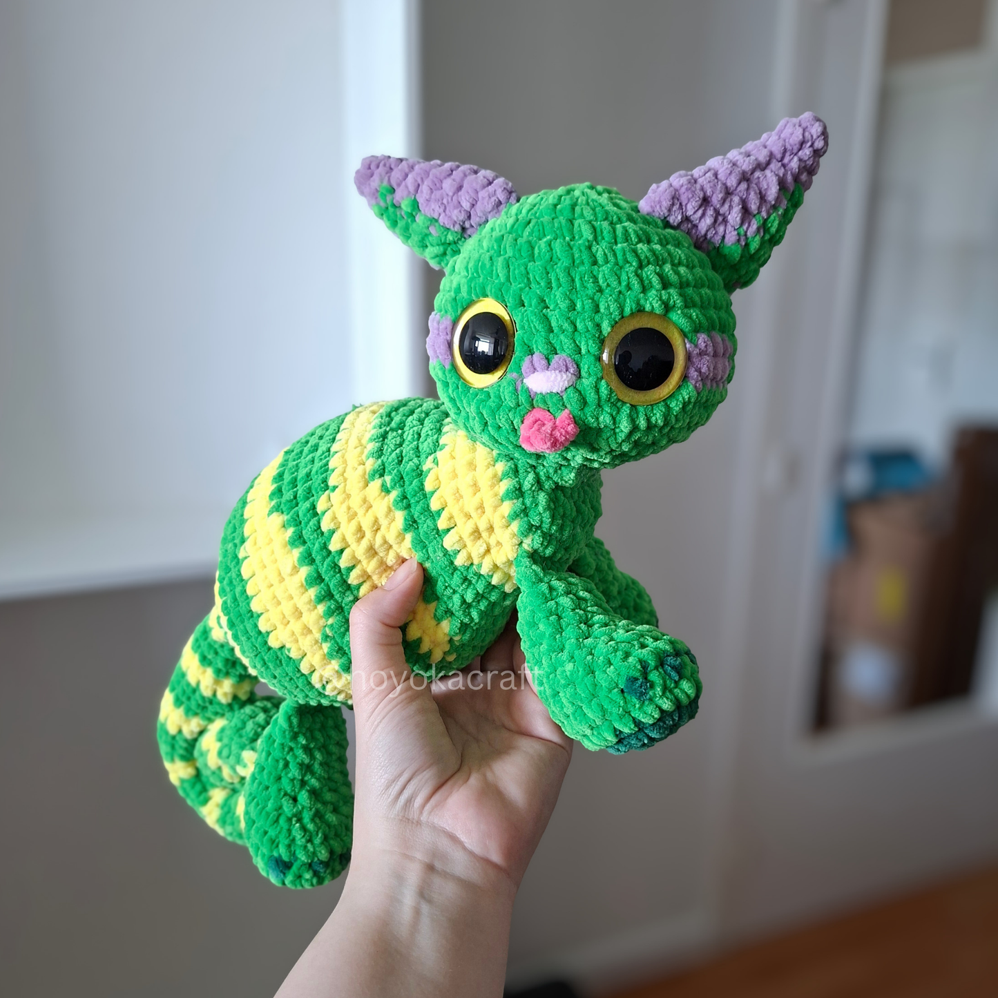 Chameleon Cat Crochet Plush