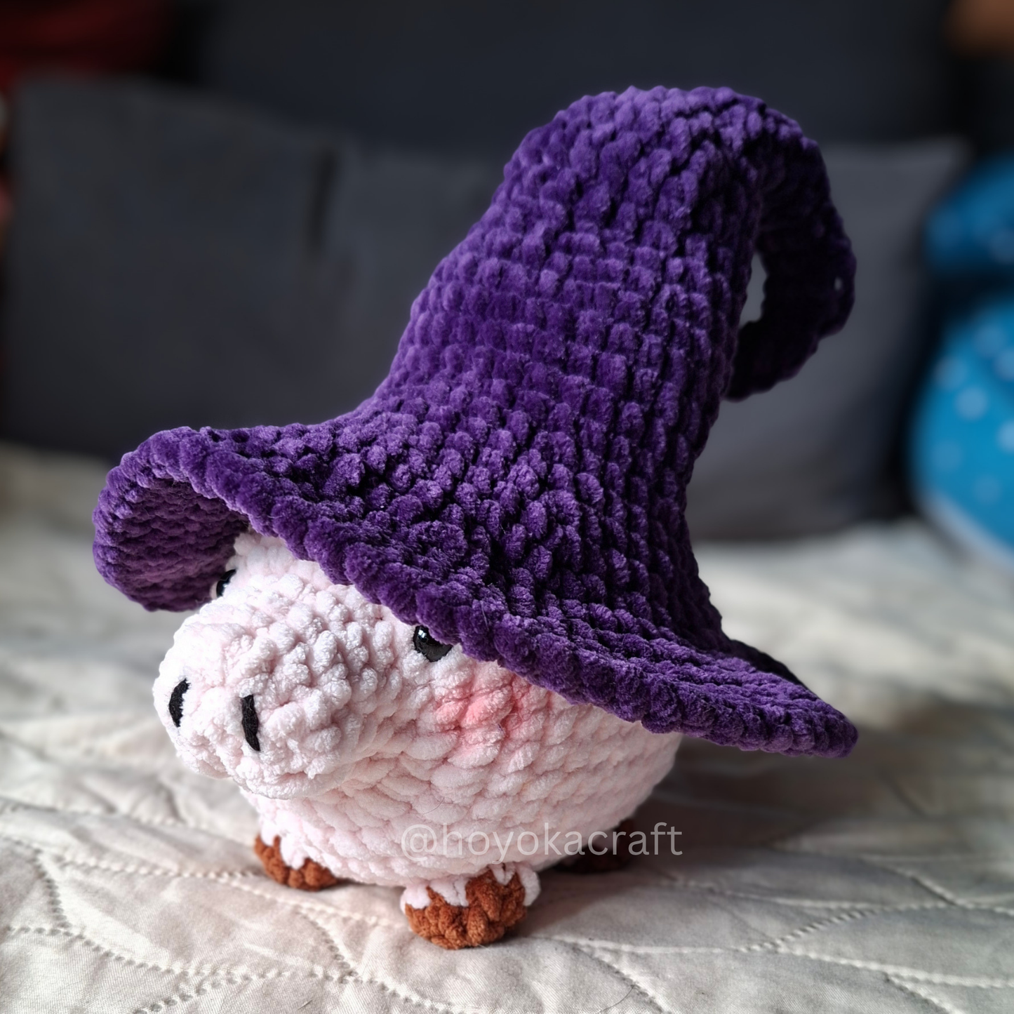 Crochet Witch Hat Piggie Amigurumi Plush