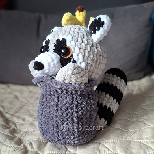 Raccoon Crochet Plush