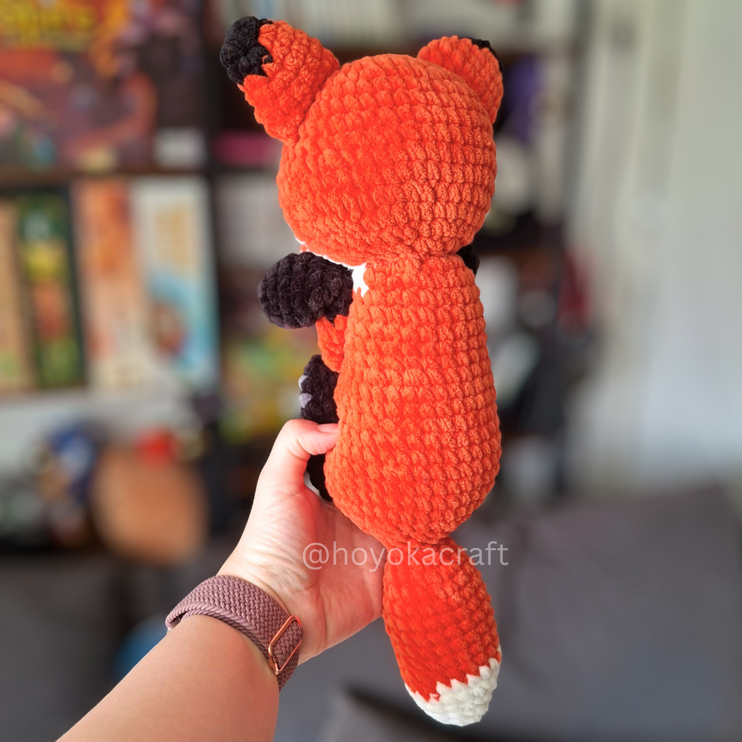 Fox Crochet Plush in a Removable Witch Hat
