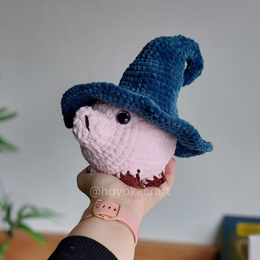 Crochet Witch Hat Piggie Amigurumi Plush