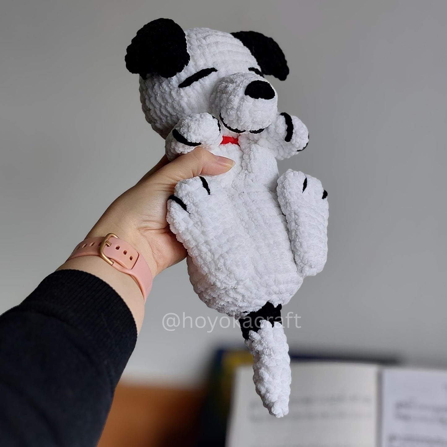 Dog Amigurumi Crochet Plush | Black and White Puppy Plush