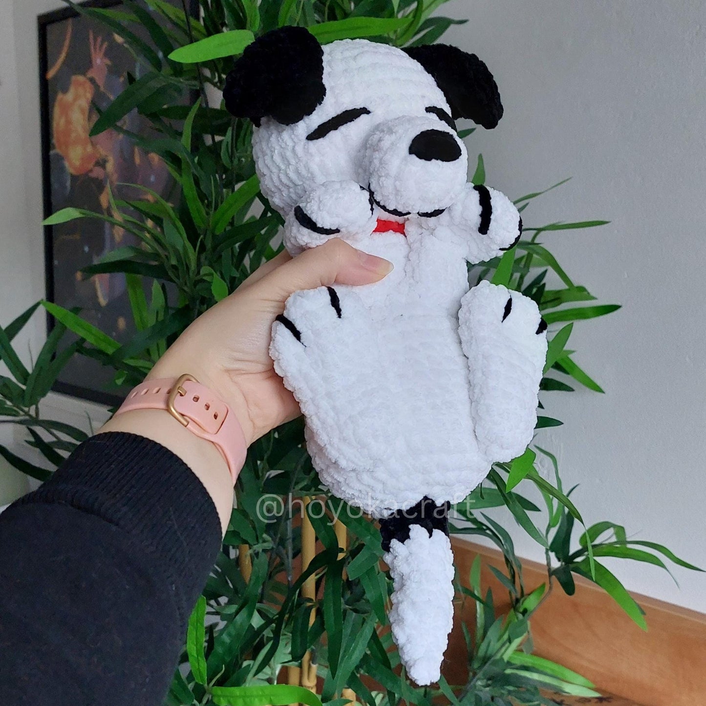 Dog Amigurumi Crochet Plush | Black and White Puppy Plush
