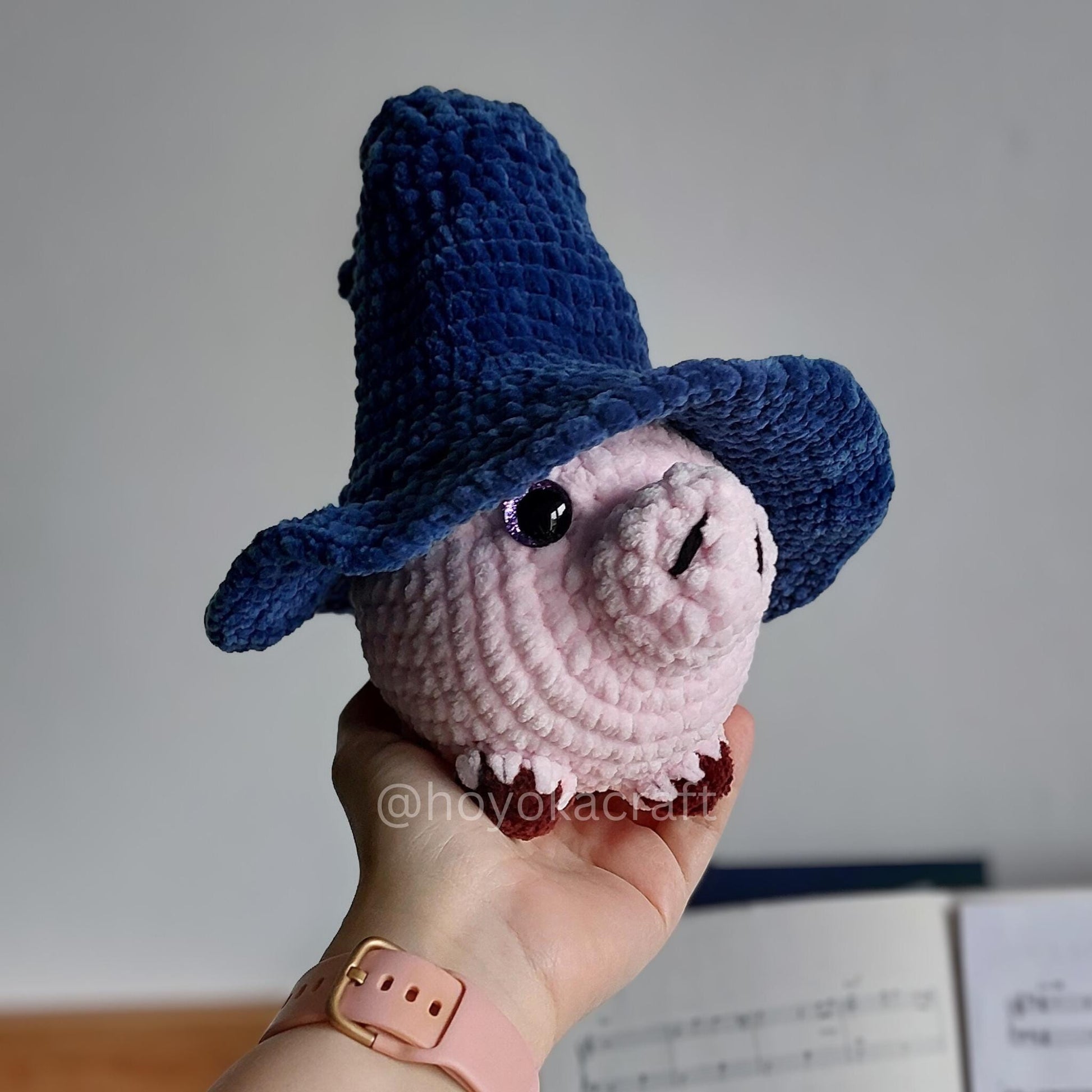 Crochet Witch Hat Piggie Amigurumi Plush